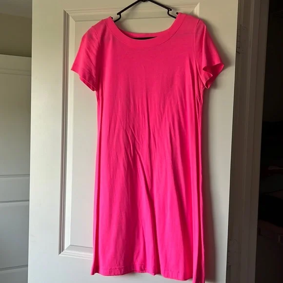 gap neon dress GAP LOGO - Jersey dress - neon pink rose/pink